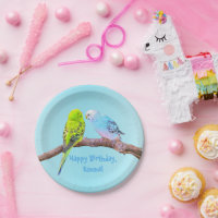 Cute budgie couple - personalizable