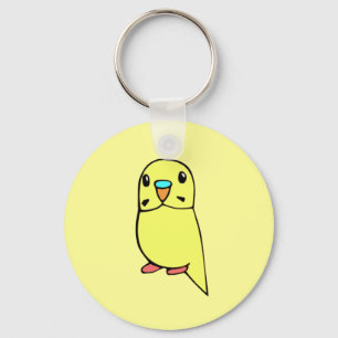 Cute Budgie Keychain