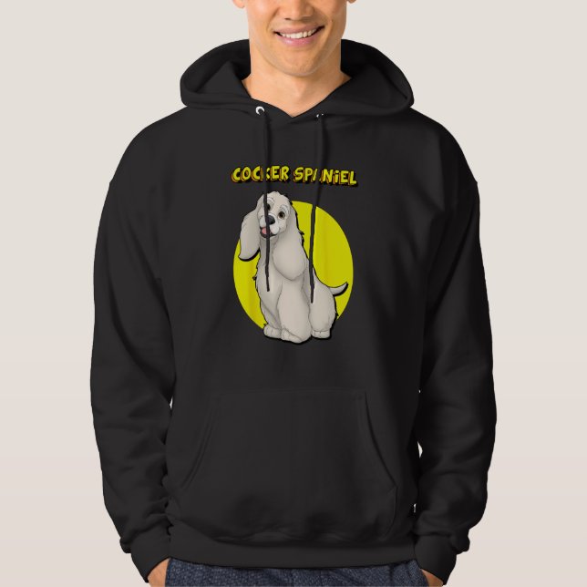 Cute Buff Cocker Spaniel Hoodie (Front)