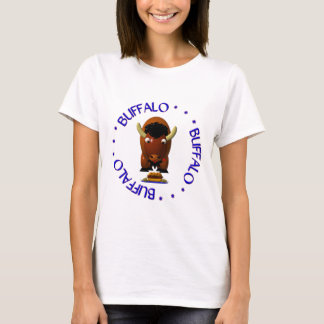 Cute Buffalo with Beef on Weck and Buffalo Wings T-Shirt