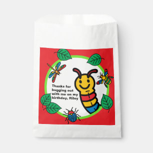 Cute Bug and Insect Kids Birthday Favour Bags