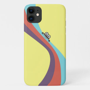 Cute Bug Bites Candy Colourful Stripes iPhone 11 Case