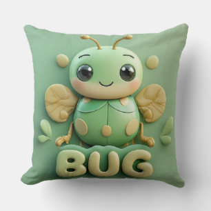 Cute Bug For Insect And Nature Lovers Cushion