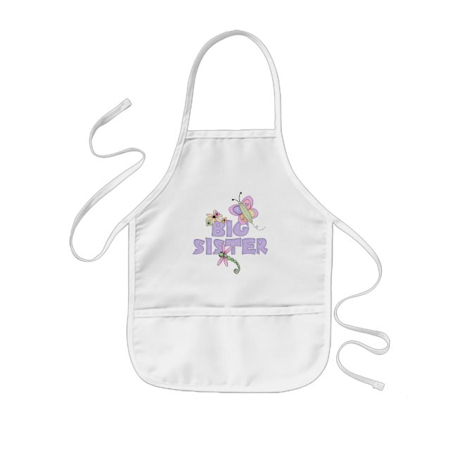 Cute Bugs Big Sister Apron (Front)