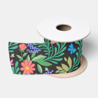 Cute Bugs Funny Girly Floral Spring Summer Pattern