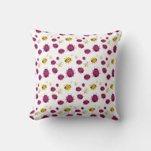 Cute Bugs Pattern Cushion