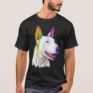 Cute Bull Terrier Dog on Bull Terrier 4 T-Shirt