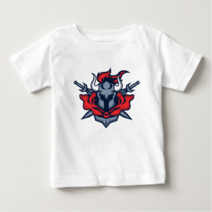 Cute Bull Warrior Baby T-Shirt