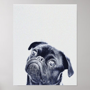 Cute Bulldog Artwork   Bulldog Lover Gift Poster