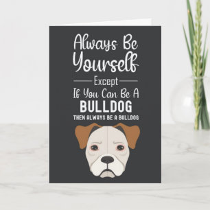 Cute Bulldog Cards Dogs Funny Pet Animals Puppy