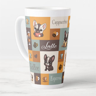 Cute Bulldog Coffee Love  Latte Mug