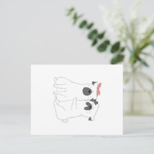 Cute Bulldog Matching Dog Lover Gift Holiday Postcard