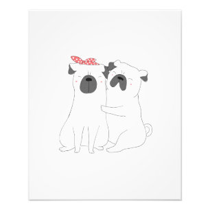 Cute Bulldog Matching Dog Lover Gift Photo Print