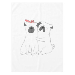 Cute Bulldog Matching Dog Lover Gift Tablecloth