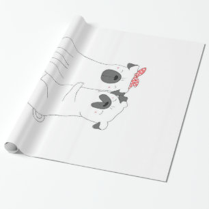 Cute Bulldog   Matching Dog Lover Gift Wrapping Paper