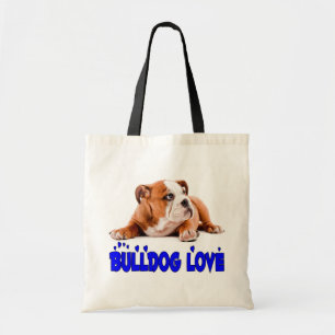 Cute Bulldog Puppy Dog  English Bulldog Mum Tote Bag