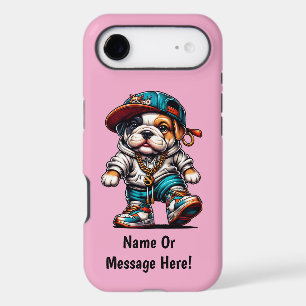 Cute Bulldog Puppy in Cool Streetwear Personalised