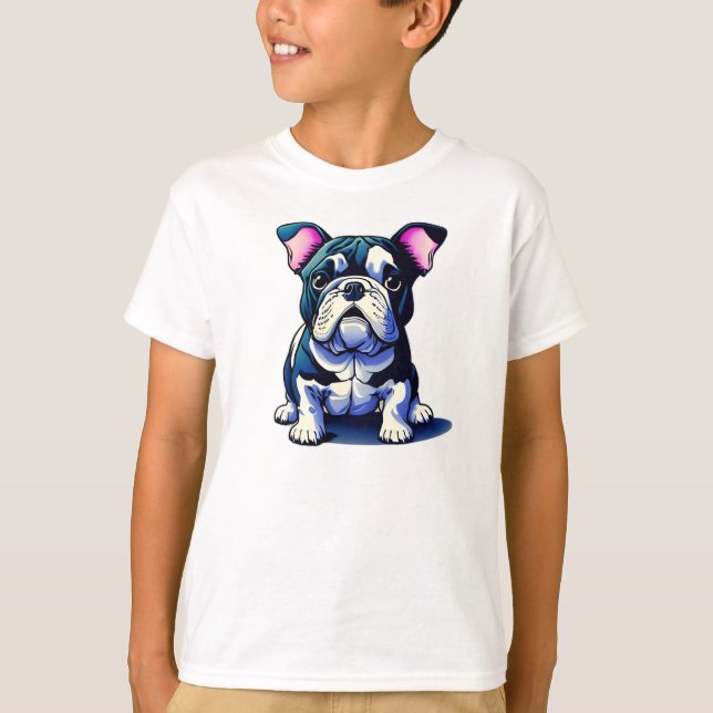 Cute Bulldog T-Shirt (Front)