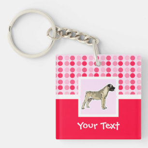 Cute Bullmastiff Key Ring