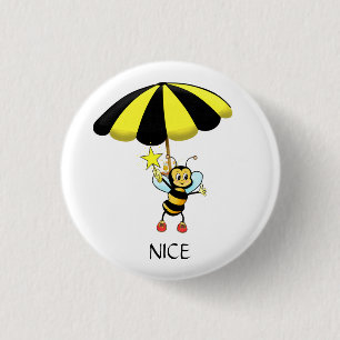 Cute Bumble Bee 3 Cm Round Badge