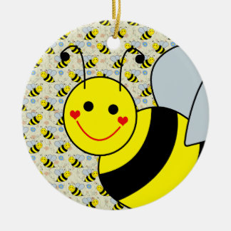 Cute Bumble Bee Ceramic Tree Decoration