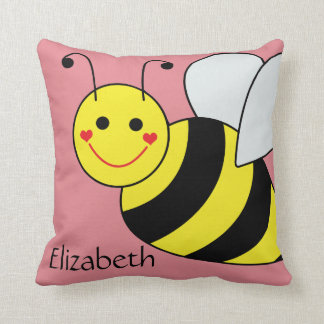 Cute Bumble Bee Personalised Cushion