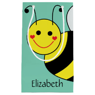 Cute Bumble Bee Personalised Small Gift Bag