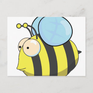 Cute bumble bee postcard