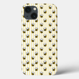 Cute Bumble Bee Seamless Pattern iPhone 13 Case