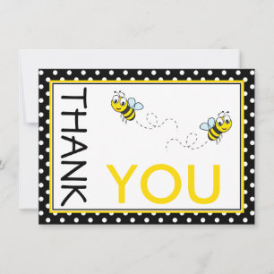 Cute Bumble Bee Thank You Note Card