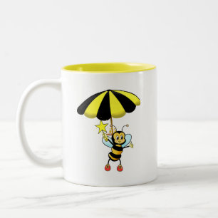 Cute Bumble Bee Two-Tone Coffee Mug