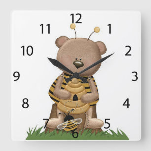 "Cute Bumblebee" ACRYLIC WALL CLOCK