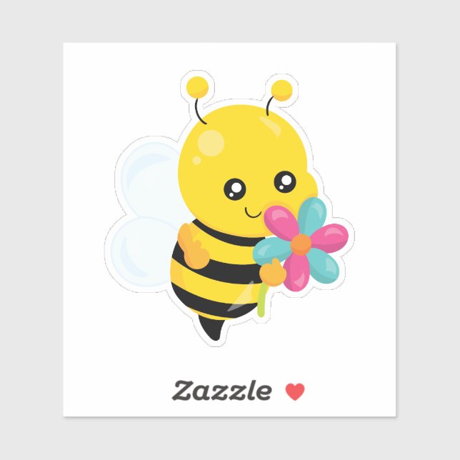 Cute Bumblebee and flowers (Sheet)