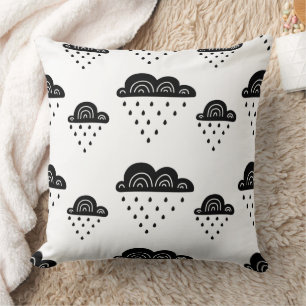 Cute Bumblebee and Rainbow Nursery Cushion
