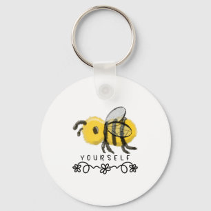 Cute Bumblebee Bee Yourself Key Ring