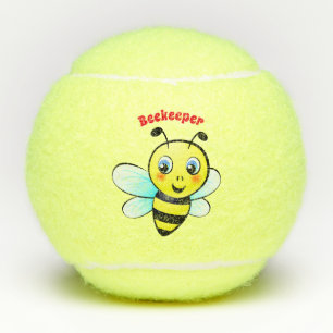 Cute Bumblebee Cartoon Tennis Balls