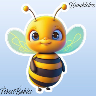 Cute BumbleBee Insect Animal Cartoon Graphic