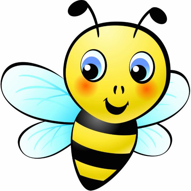 Cute Bumblebee Photo Sculpture Magnet (Front)