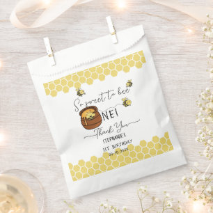 Cute Bumblebee So Sweet To Bee One 1st Birthday Favour Bags