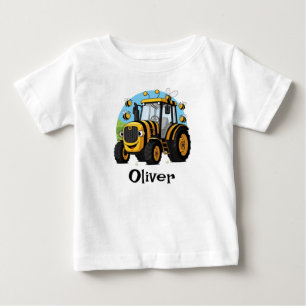 Cute Bumblebee Tractor Baby T-Shirt