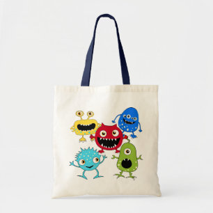 Cute Bunch of Monsters Tote Bag