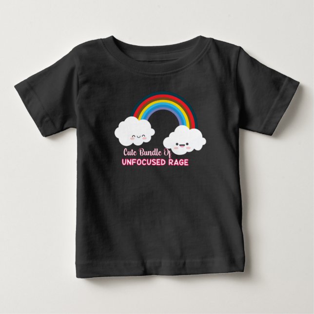 Cute Bundle Of Unfocused Rage Baby T-Shirt (Front)