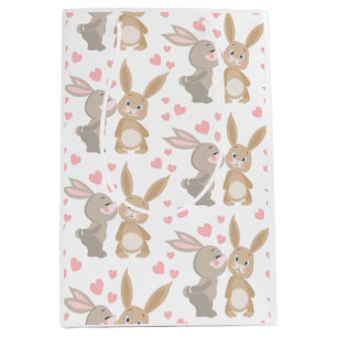 Cute Bunnies  Medium Gift Bag