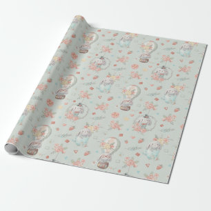 Cute Bunnies Pattern Wrapping Paper