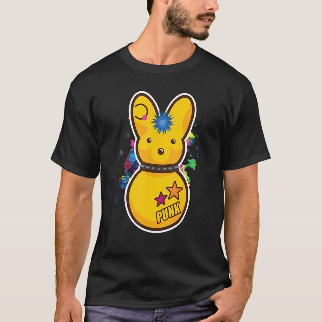 Cute Bunny Aesthetic Goth Emo Animal T-Shirt (Front)