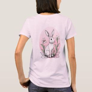 Cute Bunny and Lilies T-Shirt