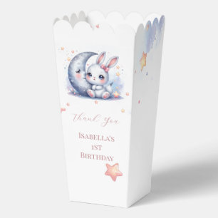 cute bunny and silver moon favour boxes