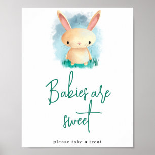 Cute Bunny Babies are sweet Poster