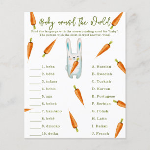 Cute bunny - Baby around the world game