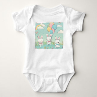 Cute bunny baby bodysuit